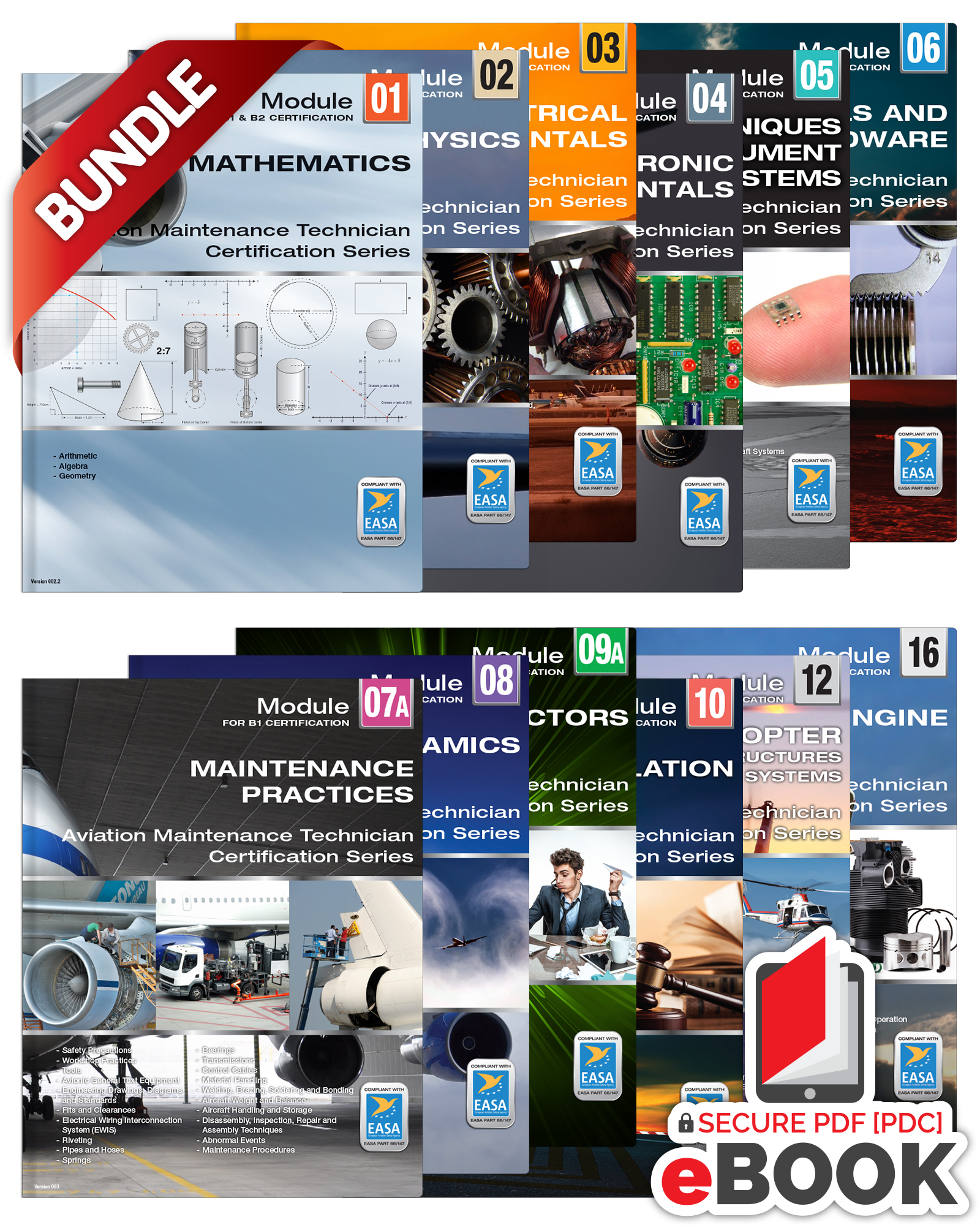 EASA B1.4 Helicopter / Piston Study Set - Secure eBook Bundle - Pre-2023-989