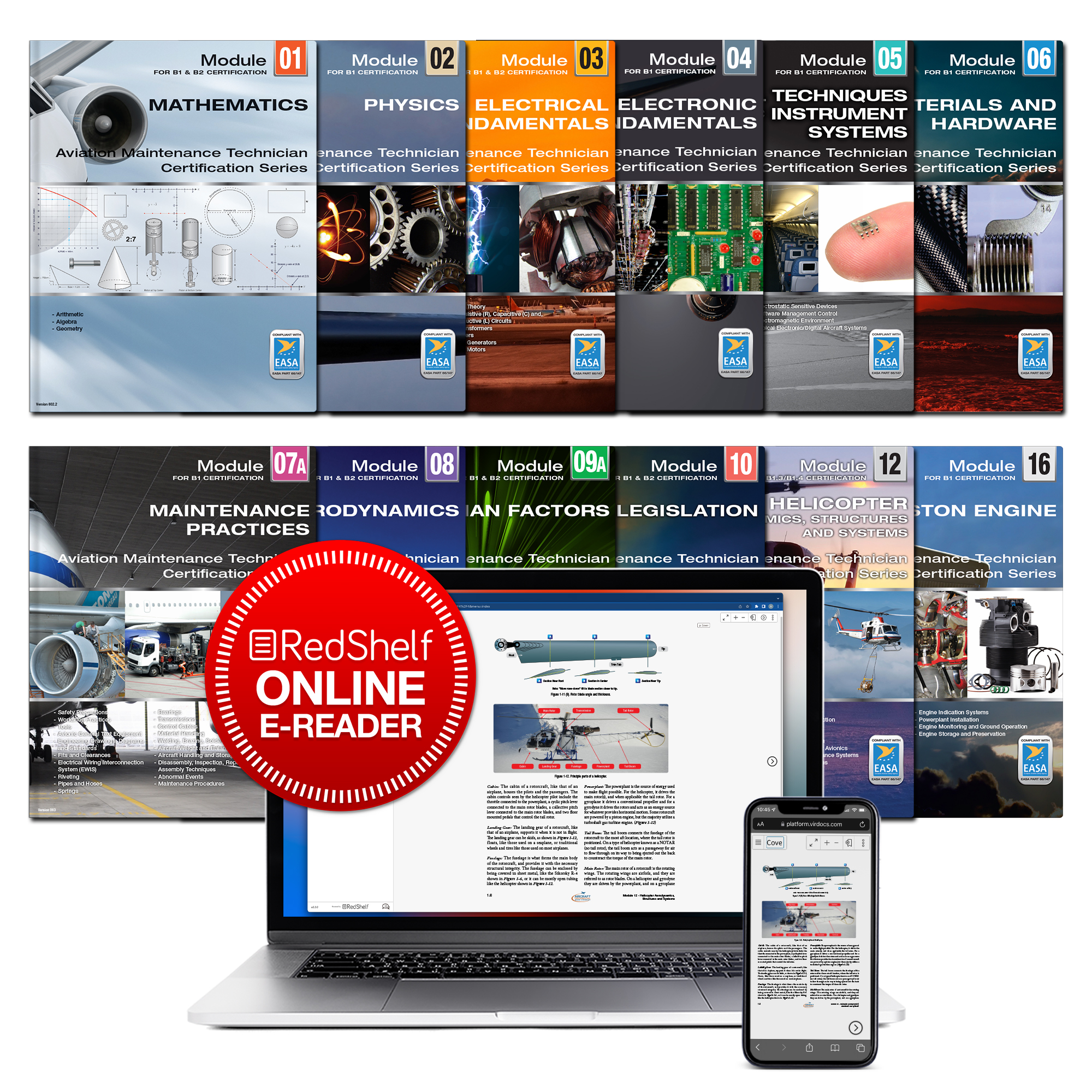 EASA B1.4 Helicopter / Piston Study Set - eBook Online - Pre-2023-989