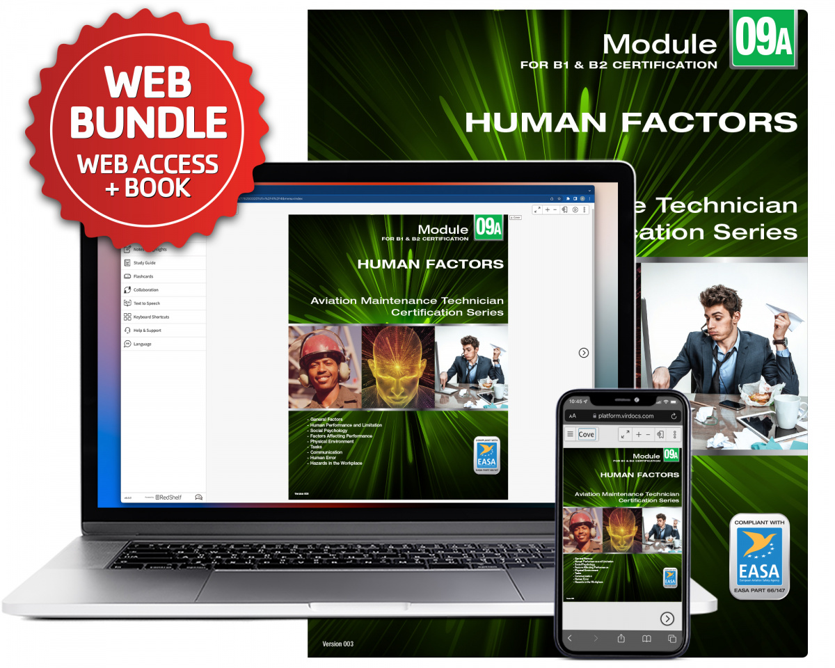 Human Factors: Module 9A (B1/B2) - RedShelf Online Bundle - Pre-2023-989
