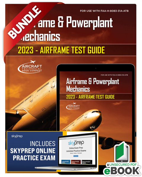 2023 Airframe Test Guide Book & eBook with Skyprep