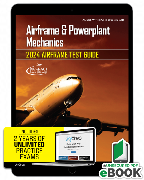 2024 Airframe Test Guide eBook with Skyprep