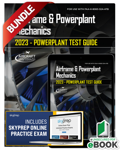 2023 Powerplant Test Guide Book & eBook with Skyprep