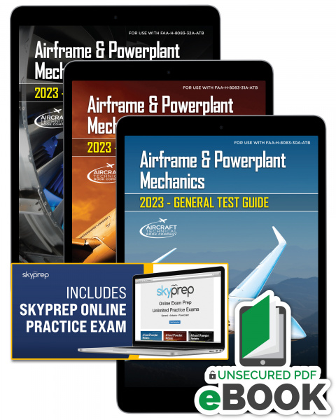 2023 A&P Test Guides Set of 3 eBooks + Skyprep